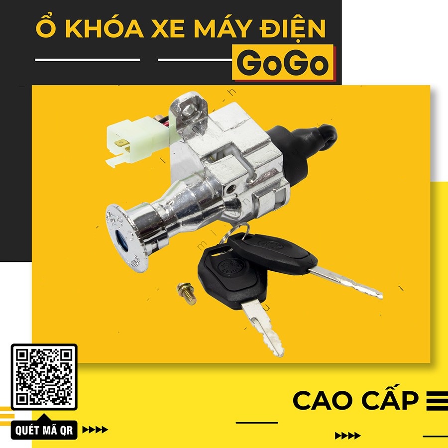 Ổ Khóa Xe Máy Điện GOGO  - HÀNG CHÍNH   HÃNG