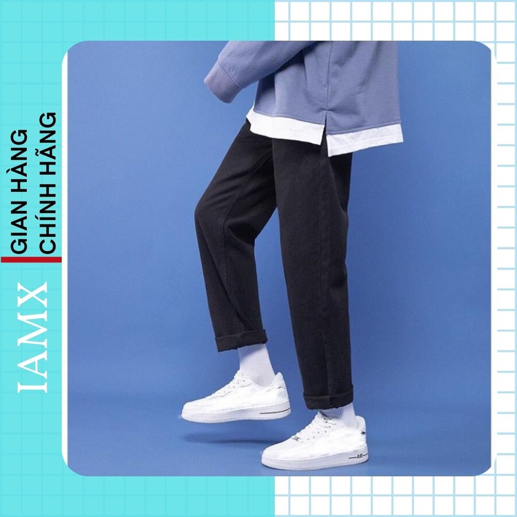 Quần jean nam Hàn Quốc, quần Baggy nam  ống suông, rộng nam, nữ hottrend 2022