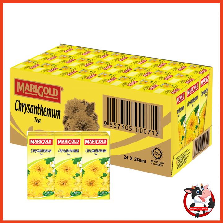Trà hoa cúc Marigold Singapore Thùng 24 Hộp 250ml ít đường - Marigold shop