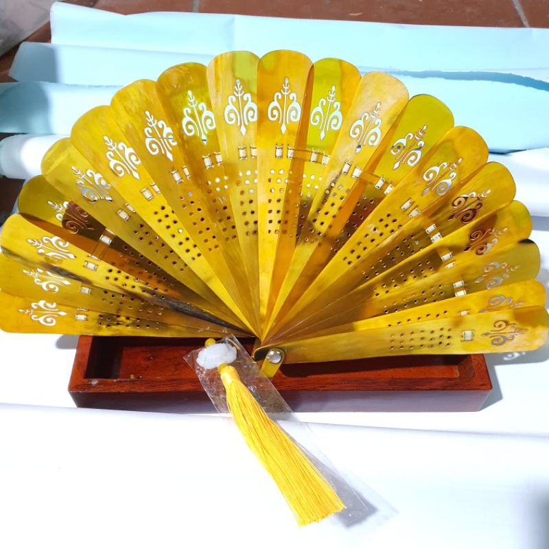 quạt sừng vàng 20cm