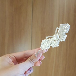 Kẹp (cặp) tóc mái Hàn Quốc ngọc mix đá