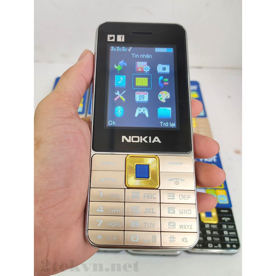 Điện thoại 3 SIM giá rẻ Nokia K10 - Giả giọng nói, Loa to, sóng khỏe, pin khủng