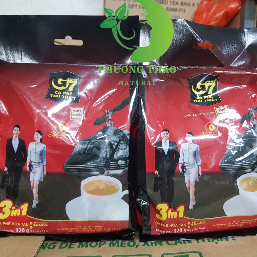 (Có Tem Xác Thực ) Cà Phê G7 hoà tan 3in1 Bịch 50 Gói Trung Nguyên