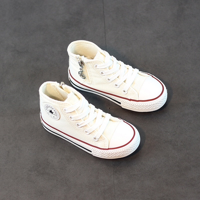 Giày thể thao cao cổ cho bé trai bé gái, giày có khoá séc