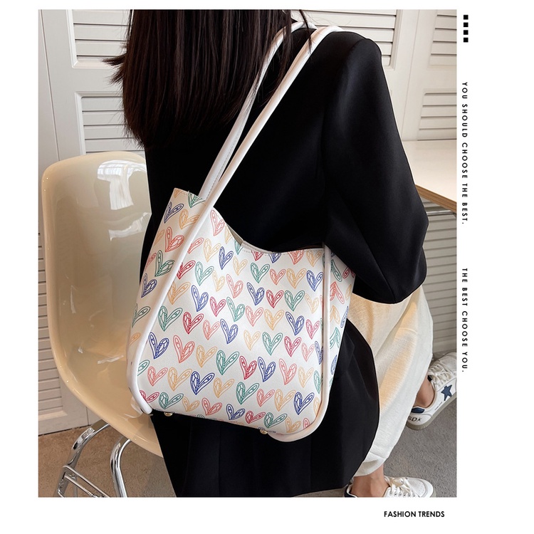 Túi Xách Cỡ Lớn Họa Tiết Cầu Vồng Thời Trang Mùa Hè Cho Nữ