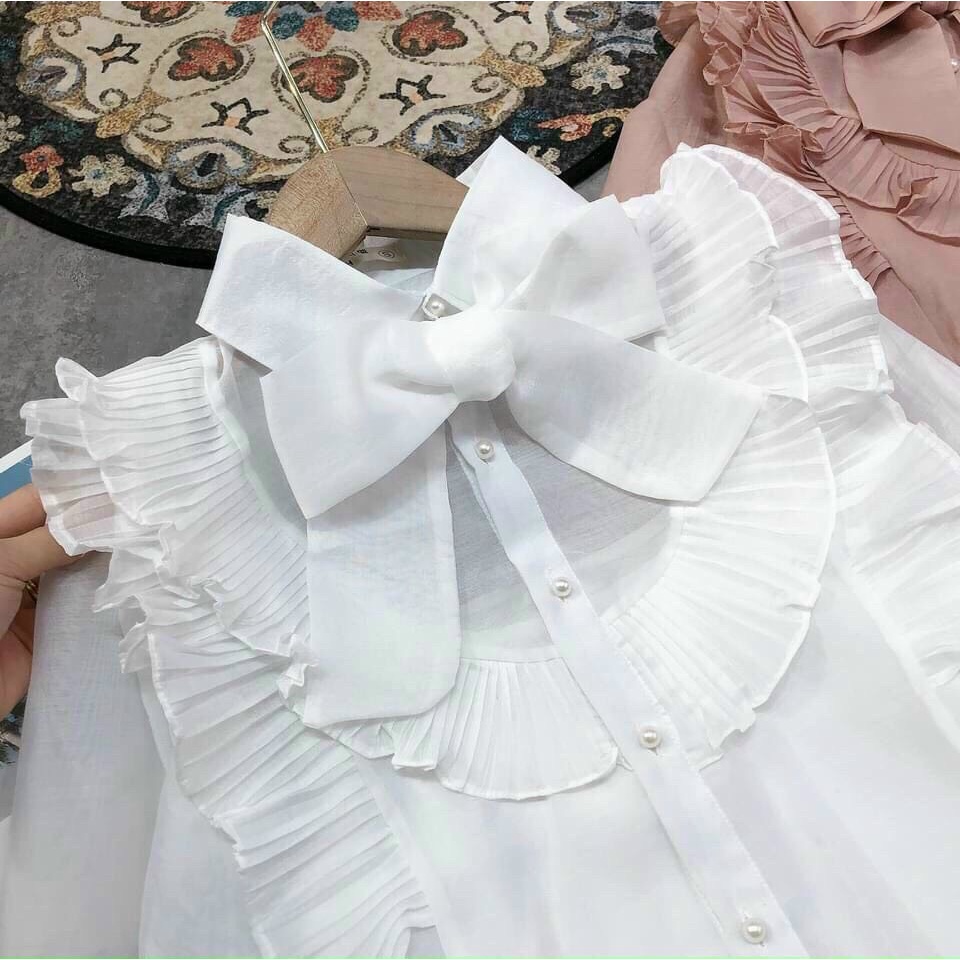 Áo sơ mi thiết kế cánh tiên mặc đi chơi, đi làm đều xinh 339