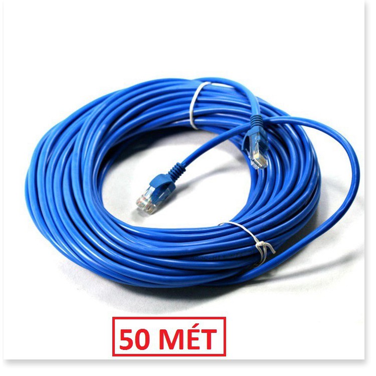 COMBO 2 Cáp mạng bấm sẵn cat5e 50M này được đúc và bấm sẵn đầu tại nhà máy nên có độ ổn định rất cao, đầu cáp chắc chắn