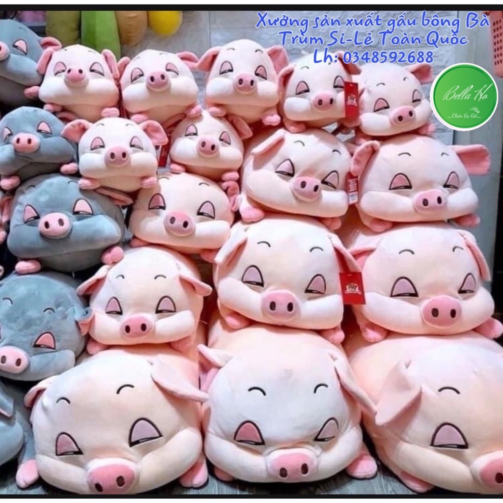 Gấu Bông Heo Phê Cần Cực Đáng Yêu Vải Nỉ Nhung Mềm Mại