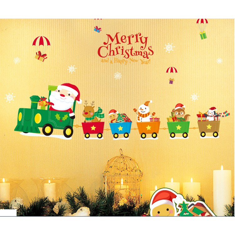 Decal trang trí tường Merry Chritmas