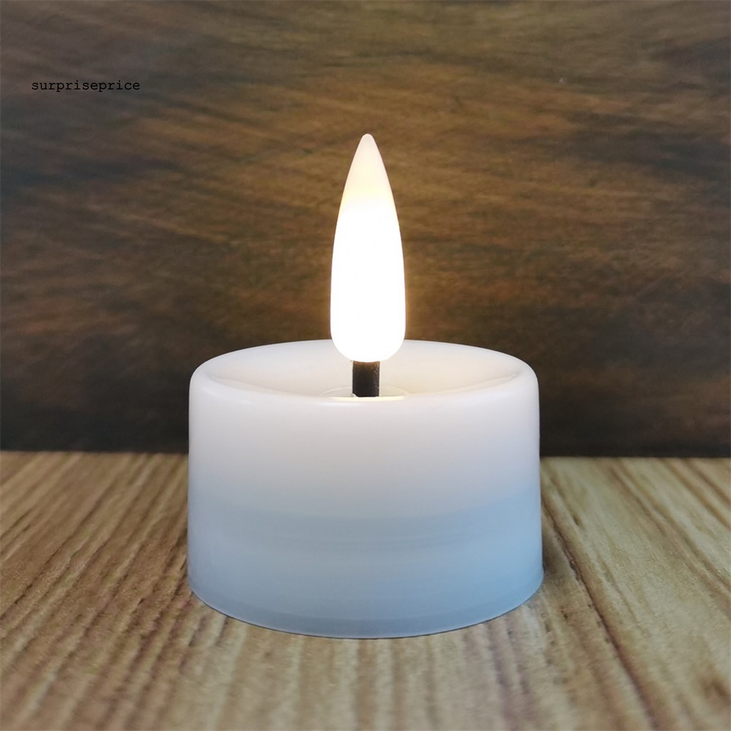 Set 12 Đèn LED Hình Nến Bằng Nhựa Nhiệt Độ Thấp Dùng Trang Trí Hàng Ngày