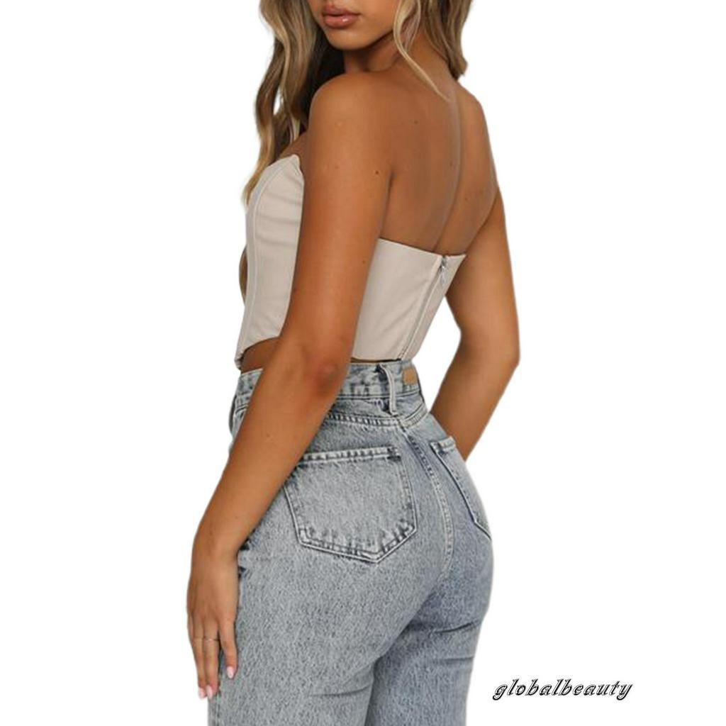 Áo Ống Bằng Da Pu Phong Cách Quyến Rũ Dành Cho Nữ | BigBuy360 - bigbuy360.vn