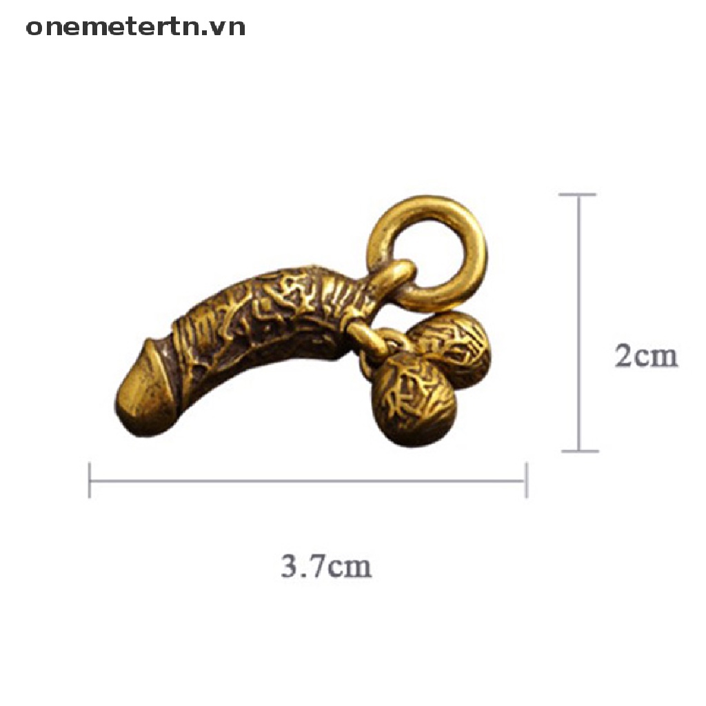 Onemetertn Móc Khóa Hình Chú Gà Bằng Đồng Thau Sáng Tạo Vui Nhộn