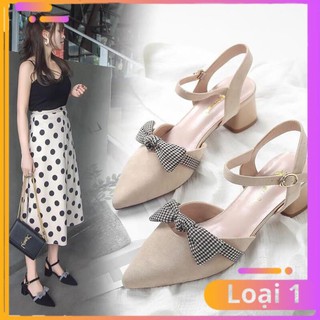 [FreeShip – hàng Auth] FREE SHIP sandal nữ / giày cao gót nữ  thắt nơ siêu xinh