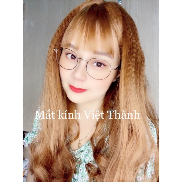 Gọng Kính cận tròn vintage full kim loại tốt lắp đc cận thời trang