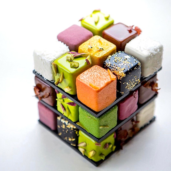 Khuôn silicon 12 ô vuông làm bánh đá viên làm xà phòng chocolate viên kẹo