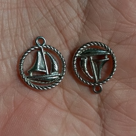 2/5/10 mặt giả cổ hình cánh buồm size 16mm