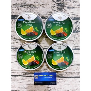 Kẹo c&h sugar free mixed fruit drops 175g