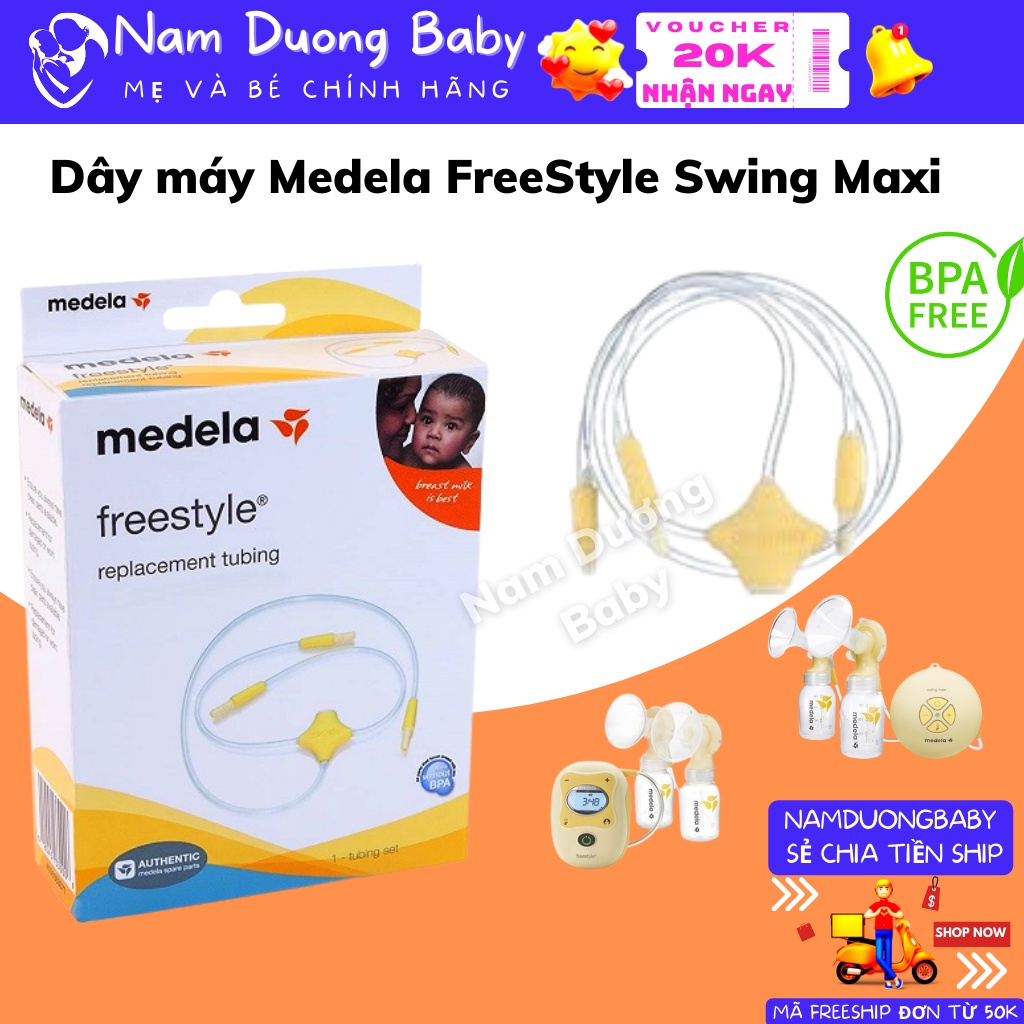 Dây máy hút sữa Medela Freestyle Swing maxi phụ kiện máy hút sữa medela chính hãng new nguyên hộp