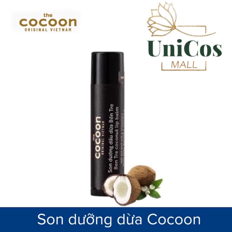 Son Dưỡng Dầu Dừa Bến Tre Cocoon Coconut LipBalm 5g
