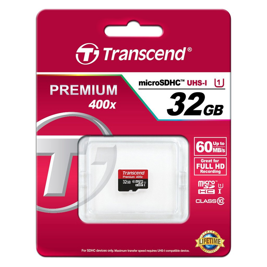 Thẻ nhớ 32GB microSD Transcend Class 10