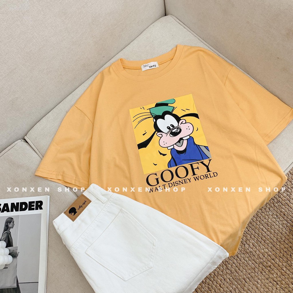 ÁO THUN FORM RỘNG IN HÌNH cá tính chất cotton thoáng mát Xonxen shop free size, mã 12