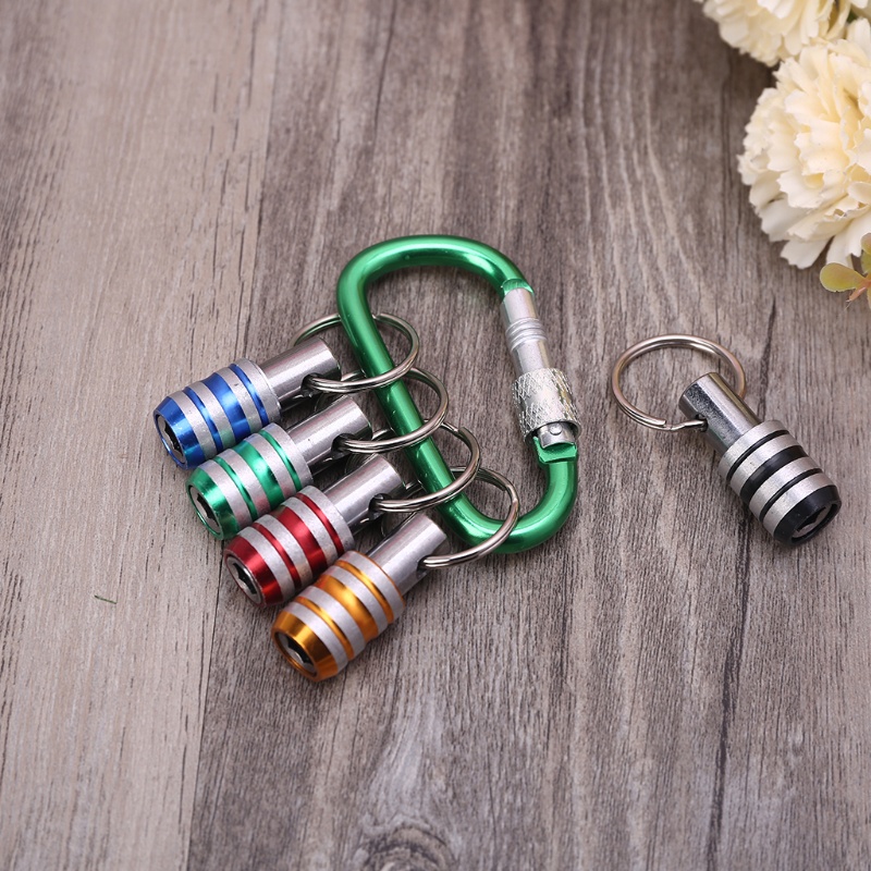 Set 5 giá giữ mũi tua vít mở rộng trục lục giác 1/4 inch thay đổi nhanh chóng có móc khóa
