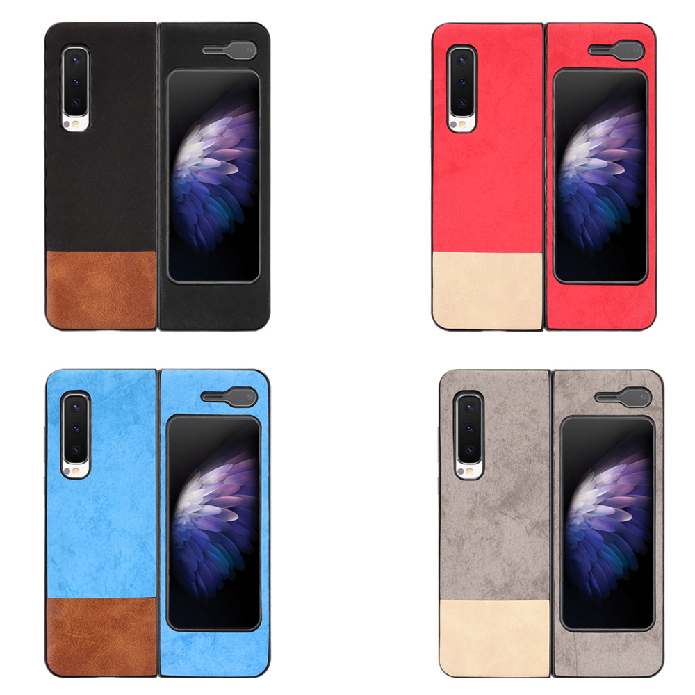 Ốp điện thoại chất liệu denim có thể gập lại phù hợp với Samsung Galaxy Fold 5G W20