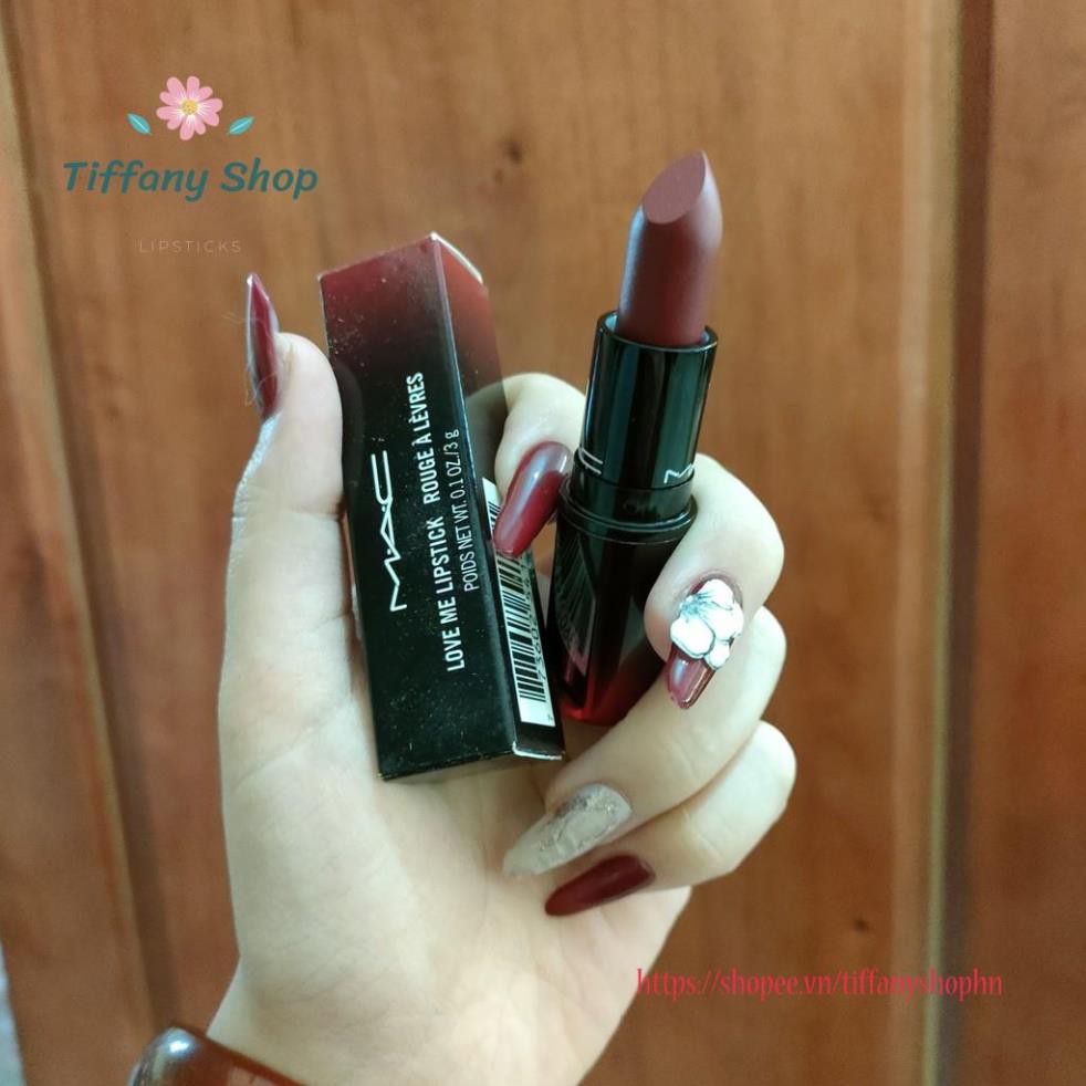 Son lì Mac love me lipstick rouge à lèvres Màu 423 E for effortless 3g sắc đỏ quyến rũ và mê hoặc | BigBuy360 - bigbuy360.vn