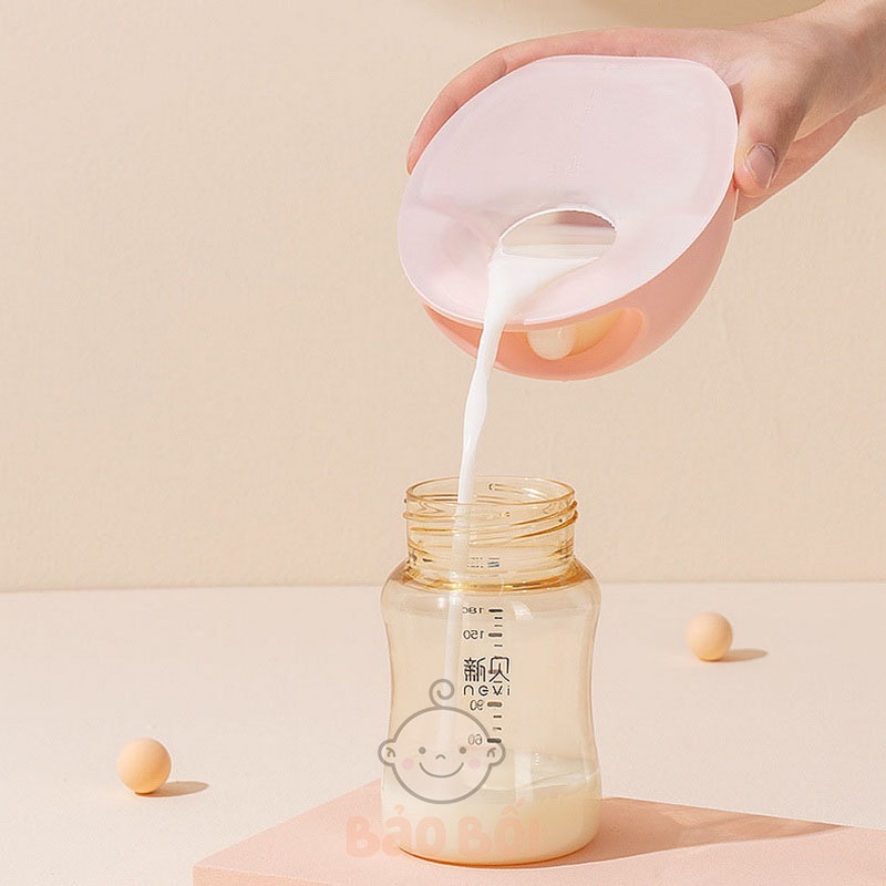 Cốc Cup Phễu Hứng Sữa Hút Sữa Cao Cấp Nevi Cốc Cup Hứng Sữa Elvie Curve