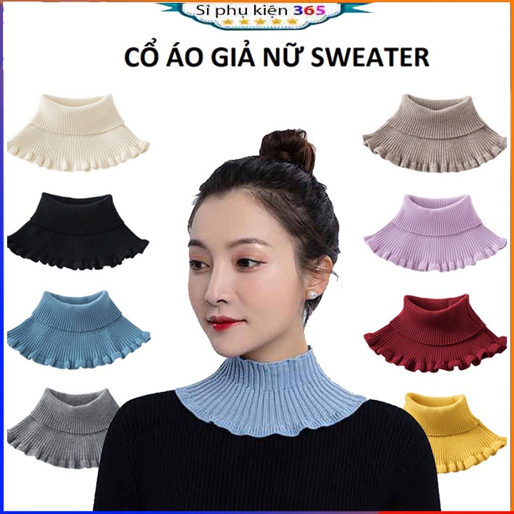 Cổ Áo Len Siêu Ấm Chống Gió Rét Thời Trang Nữ Mùa Đông ,cổ áo giả có thể tháo rời