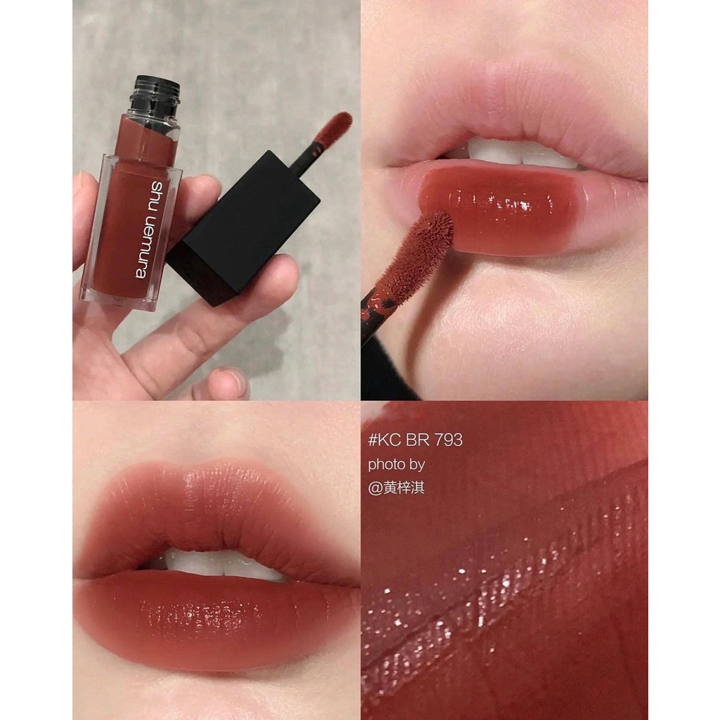 Son Kem Shu Uemura Kinu Cream KC BR793 - Đỏ Nâu Caramel và KC RD176 - Đỏ Hồng Đất  - KC OR599 - Cam Cháy