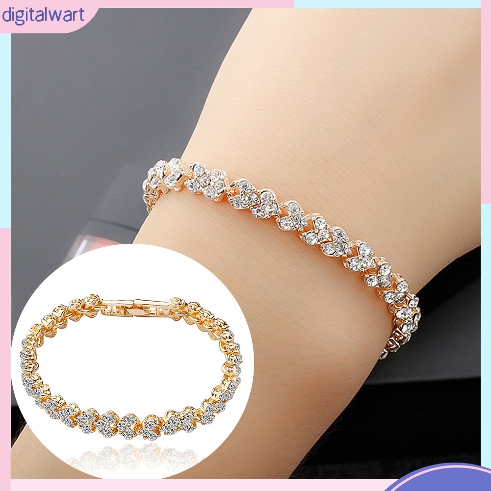 Vòng Tay Đính Đá Kiểu Dáng Đơn Giản, Thời Trang Cho Nữ