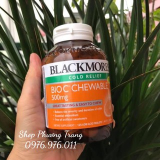 Kẹo ngậm vitamin C Úc Blackmores Bio C Chewable 500mg Úc 125 viên