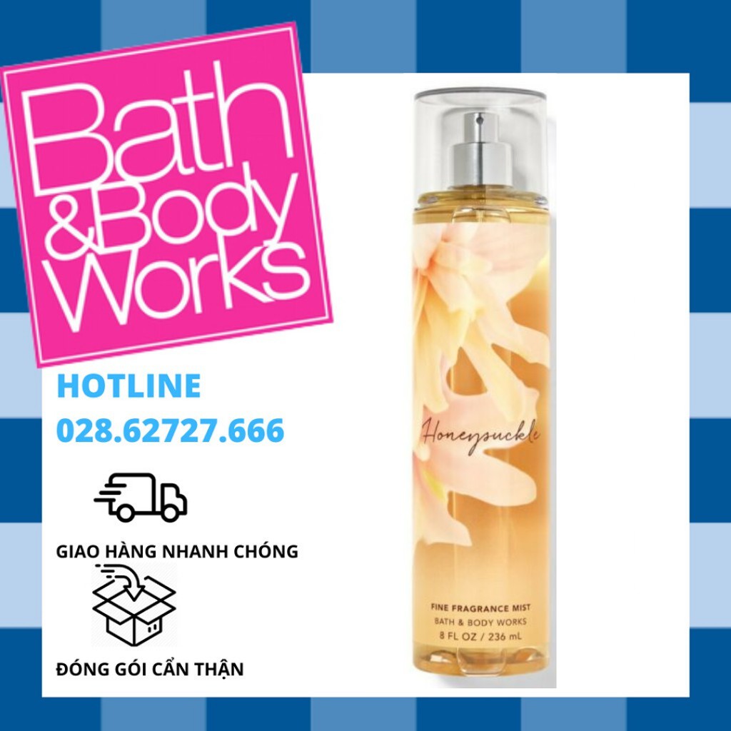 Xịt Thơm Toàn Thân Bath And Body Works - Honeysuckle Body Mist (236ml)