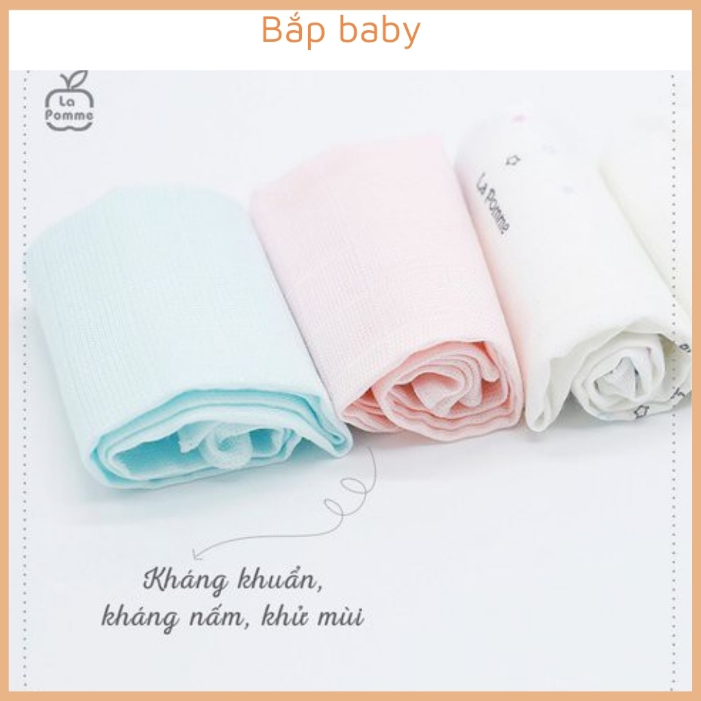 Set 2 khăn đa năng LA POMME chất vải sợi tre lụa 75* 75cm