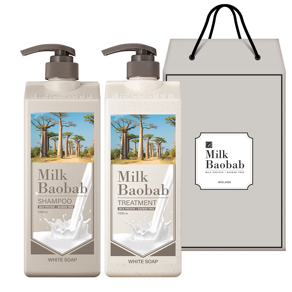 Dầu gội và dưỡng tóc MILK BAOBAB chiết xuất xạ hương trắng 500ml