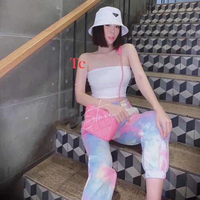 Quần loang màu bom chun gấu LT