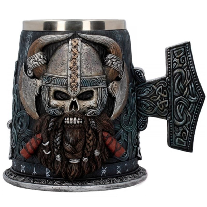 Ly Thủy Tinh Uống Bia / Cà Phê Kiểu Viking Độc Đáo