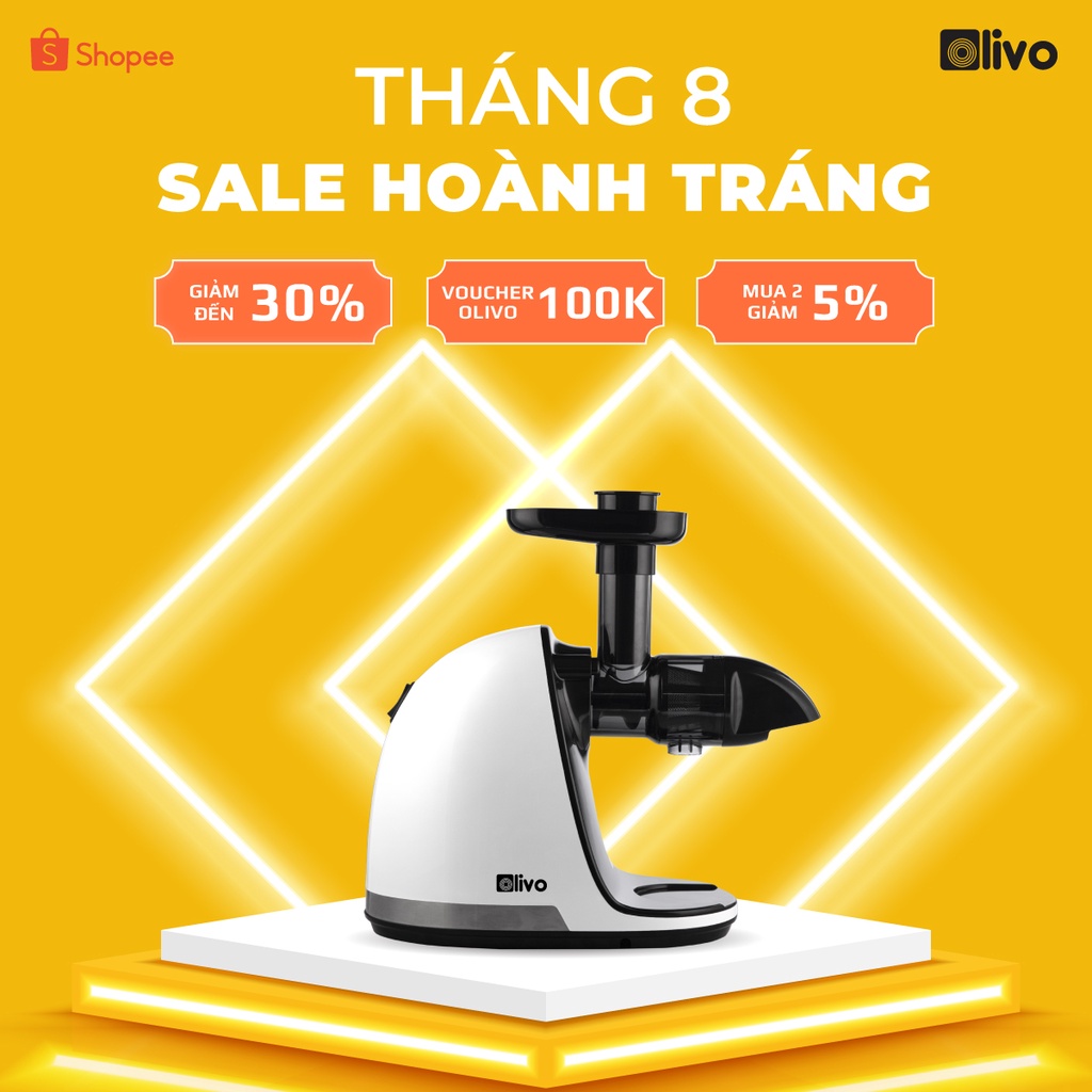 Máy Ép Chậm Trục Ngang Olivo SJ22, 70 Vòng/phút, Ép Kiệt Tới 98%