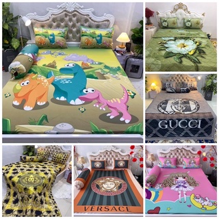 Trọn bộ drap ga thun ý 5d có mền chất bao mát lạnh