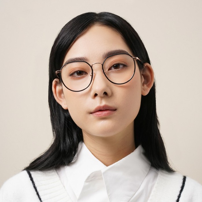 Kính thời trang nữ LILYEYEWEAR mắt tròn to không độ thanh mảnh nhiều màu 9137