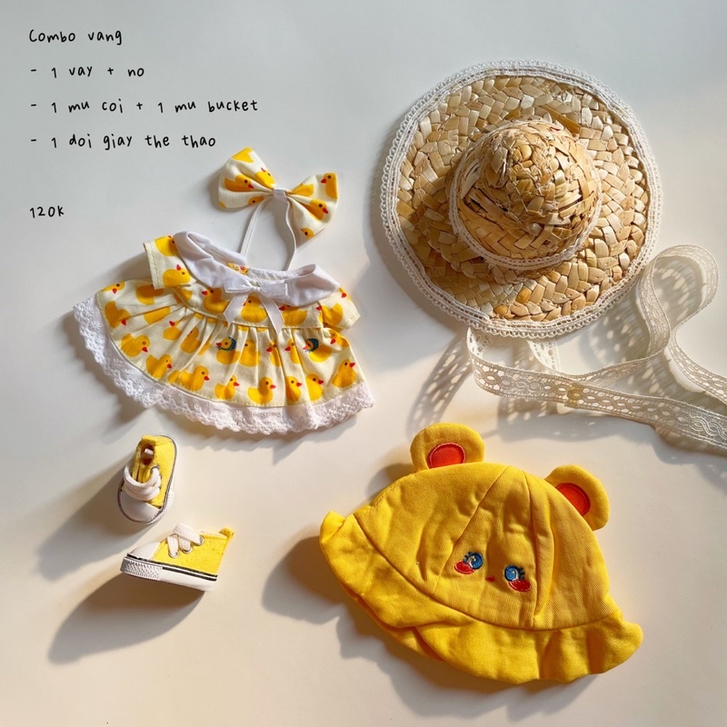 Combo outfit cho doll 20cm