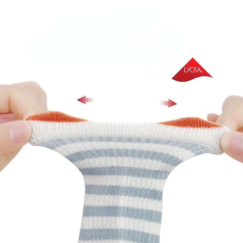 Bộ 4 đôi vớ KOKOROCARE cotton siêu mỏng in họa tiết hoạt hình dễ thương thời trang mùa hè cho bé 0-3 tuổi