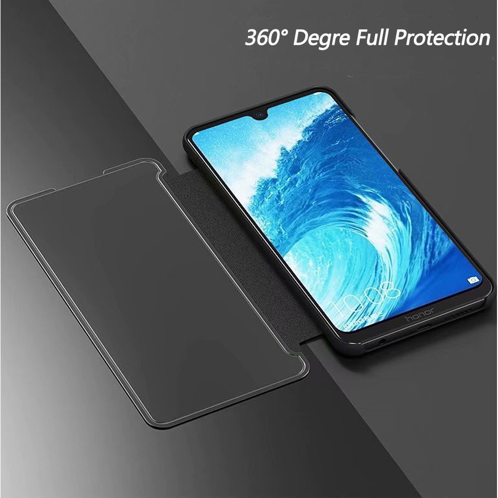 ốp lưng Xiaomi Redmi Note 5 6 7 8 Pro 5A 4X Case Clear View Electroplate Mirror Flip Stand Cove