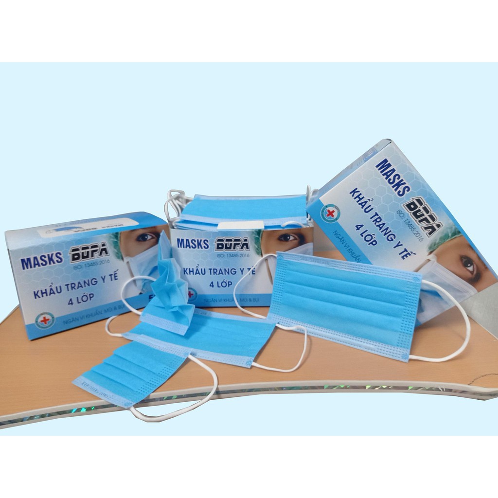 COMBO 50 Khẩu Trang Y Tế MASKS BOPA Cao Cấp Loại 4 Lớp - hàng chuẩn công ty | BigBuy360 - bigbuy360.vn