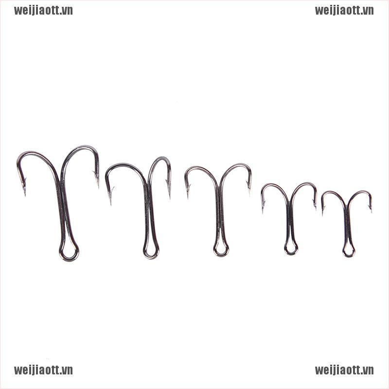 Set 50 Móc Câu Cá Đôi Bằng Thép Carbon
