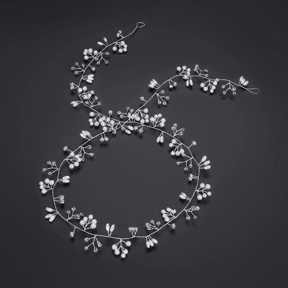 Cài Tóc Dây Xích Dài Lãng Mạn Cho Cô Dâu