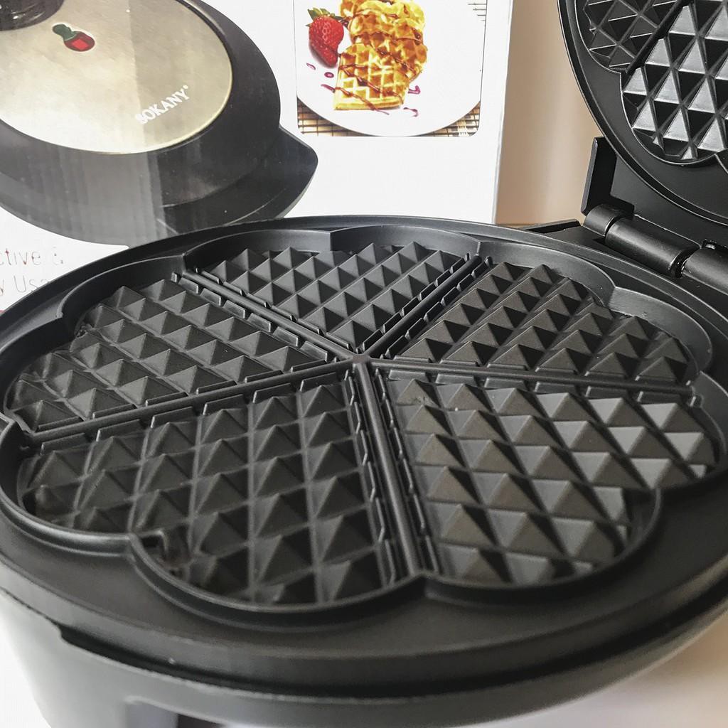 Máy làm bánh Waffle [ BH - 12 Tháng] Máy kẹp bánh bông lan đơn SOKANY