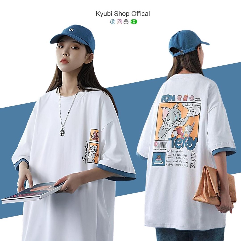 Áo thun bóng rổ layer phối tay Ulzzang chất cotton phom rộng unisex [Nhiều Mẫu LIST27] - Áo phông Tee Kyubi Shop ATTL27