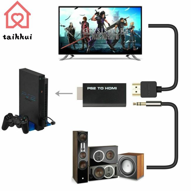 Dây Cáp Chuyển Đổi Tai Nghe Hd Cho Sony 2 Ps2 Sang Hdmi